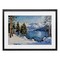 Stupell Industries Winter Mountain Lake Framed Print Under Glass, design by Petal Prints Design
